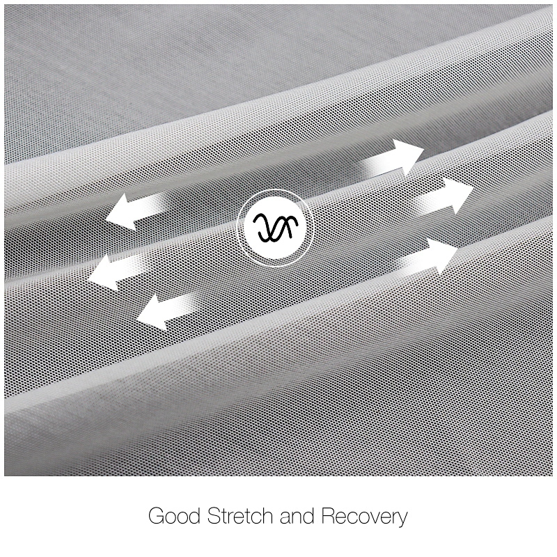 4-way stretch nylon spandex mesh knit fabric